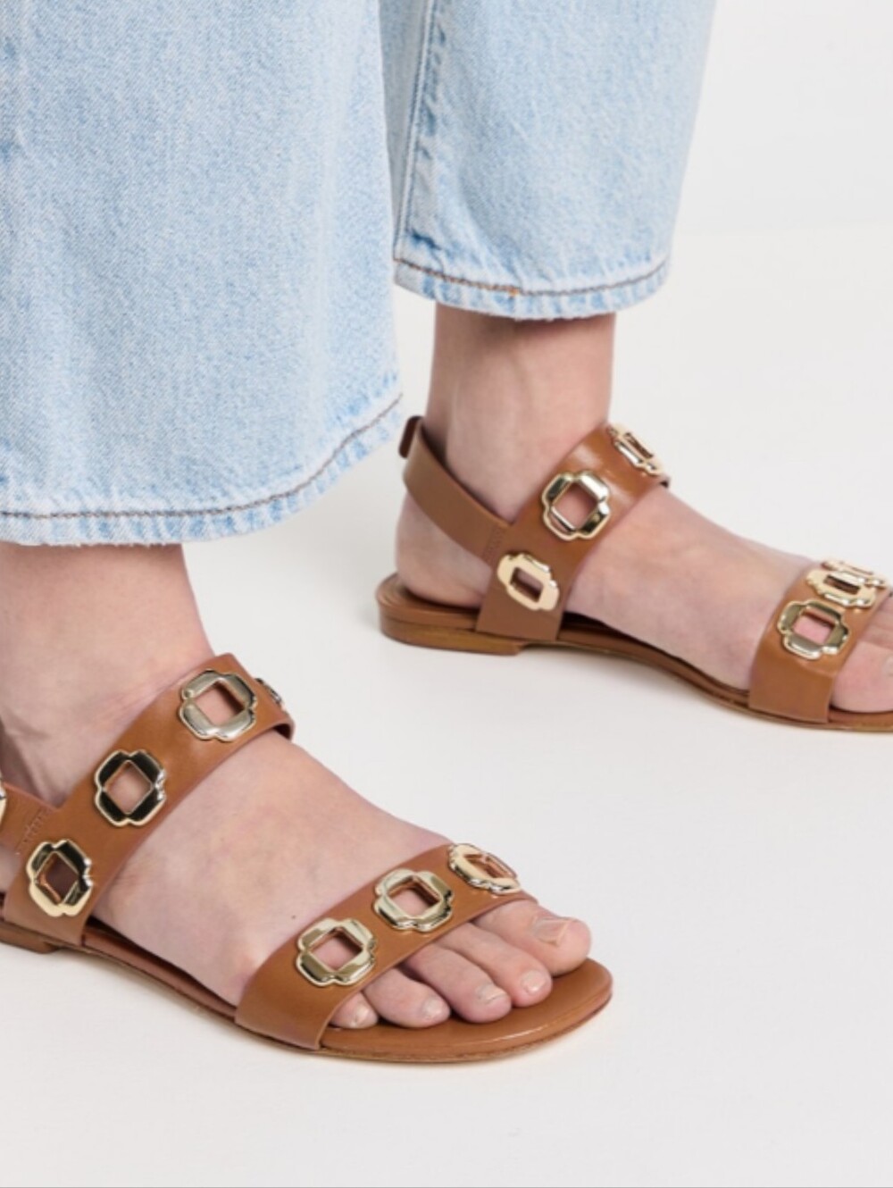 Larroude Milan Leather Sandal